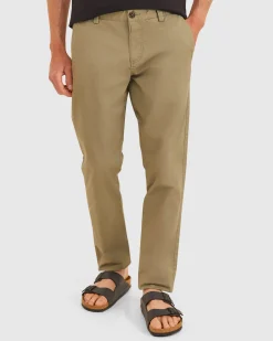 New Sportscraft Smith Tapered Chinos in Olive