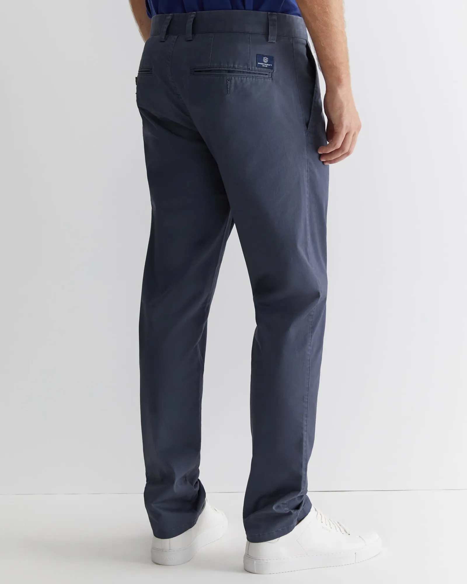Hot Sportscraft Smith Tapered Chinos in Storm Blue StormBlue