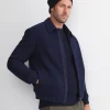 Clearance Sportscraft Stephen Bomber Jacket in Navy