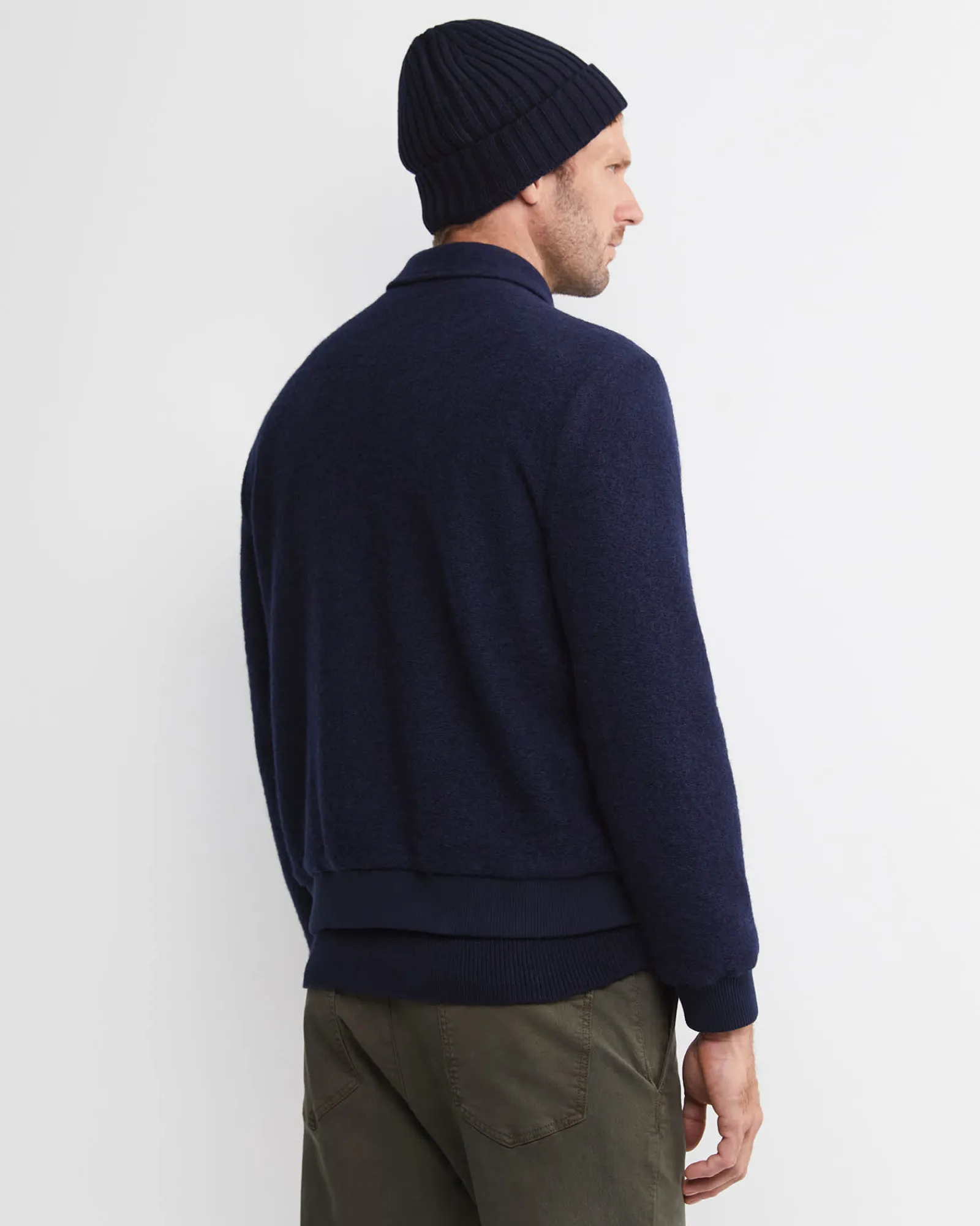Clearance Sportscraft Stephen Bomber Jacket in Navy