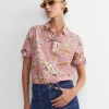 New Sportscraft Sue Paisley Long Sleeve Cotton Silk Shirt in Pink Multi PinkMulti