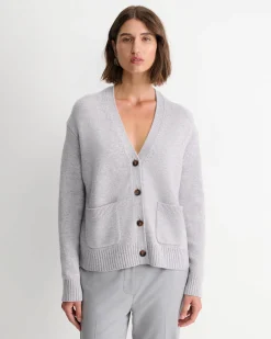 Fashion Sportscraft Sunshine Oversized Cardigan in Grey Melange GreyMelange