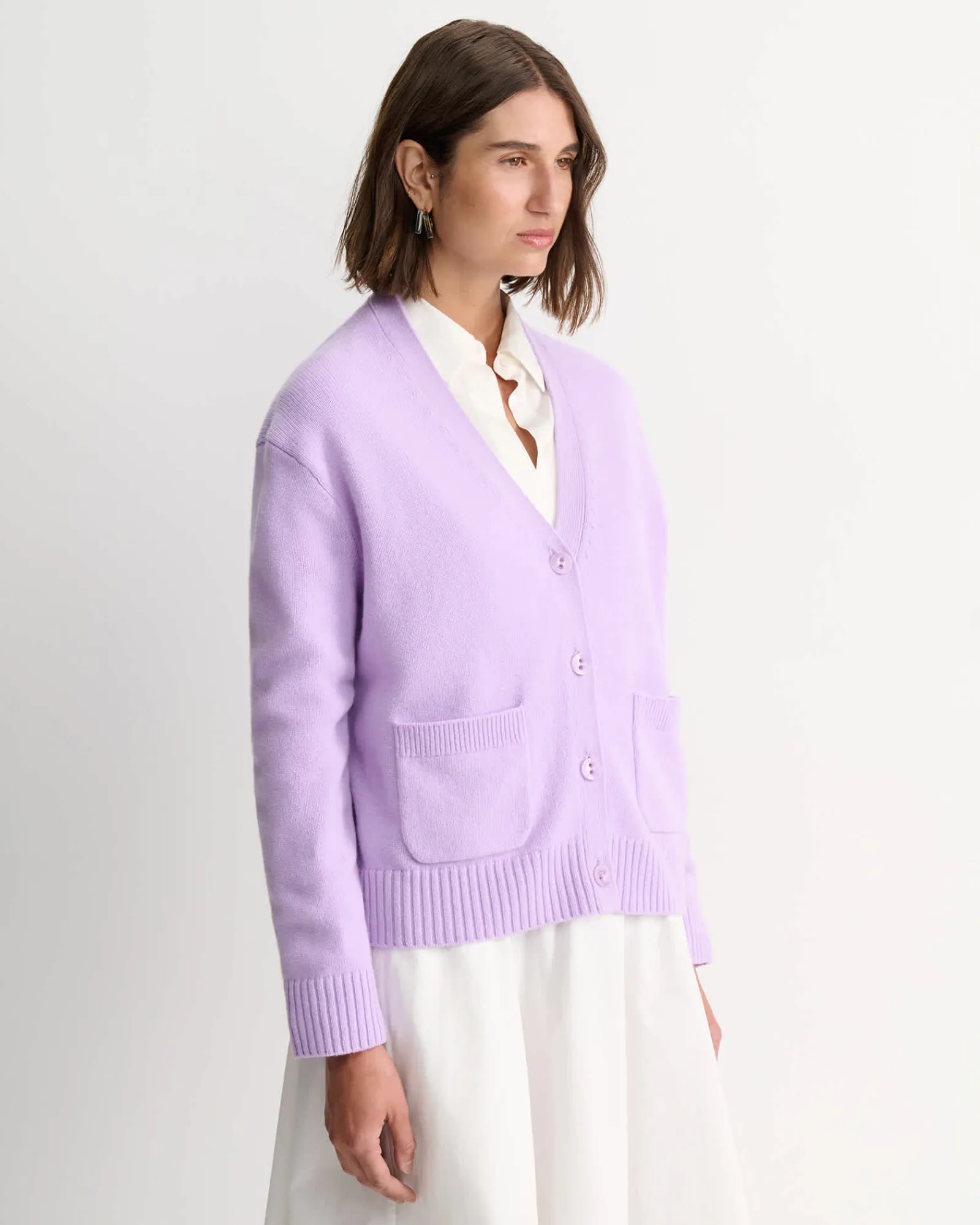 Best Sportscraft Sunshine Oversized Cardigan in Soft Lilac SoftLilac