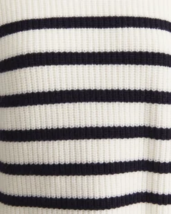 Discount Sportscraft Sunshine Stripe Turtleneck Sweater in Whitenavy White/navy