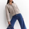 Fashion Sportscraft Sunshine Textured Stitch Cardigan in Mink