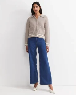 Fashion Sportscraft Sunshine Textured Stitch Cardigan in Mink