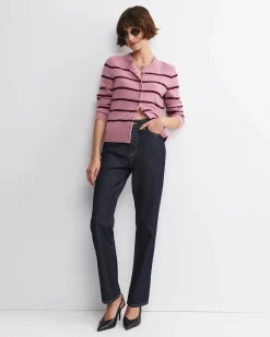Discount Sportscraft Sunshine Wool Cardigan in Pink Multi PinkMulti