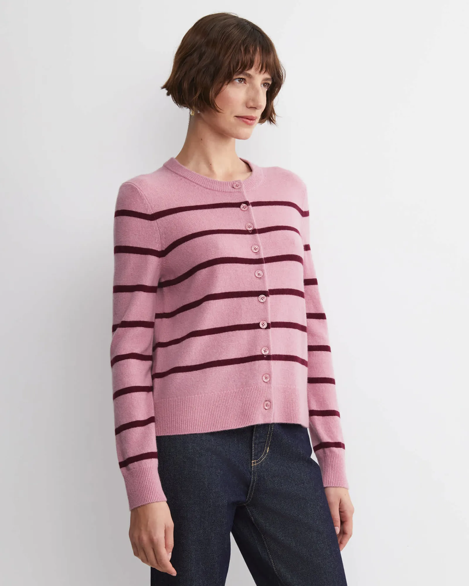 Discount Sportscraft Sunshine Wool Cardigan in Pink Multi PinkMulti