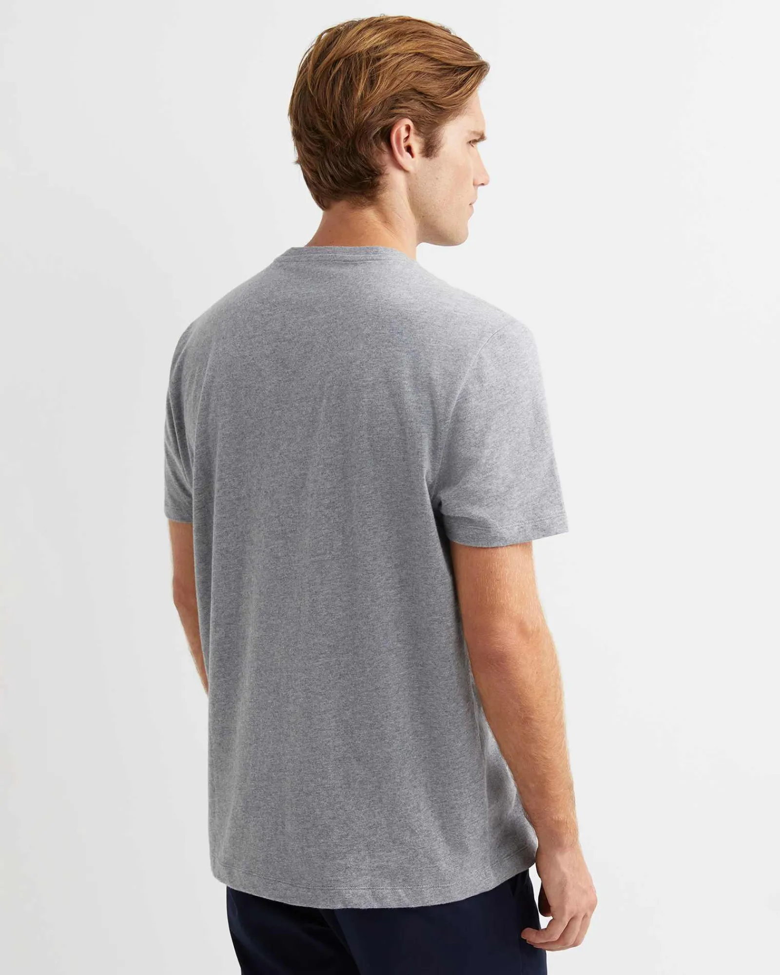New Sportscraft Supersoft Melange Tee in Grey Melange GreyMelange