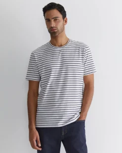 Sale Sportscraft Supersoft Stripe Tee in Whitenavy White/navy