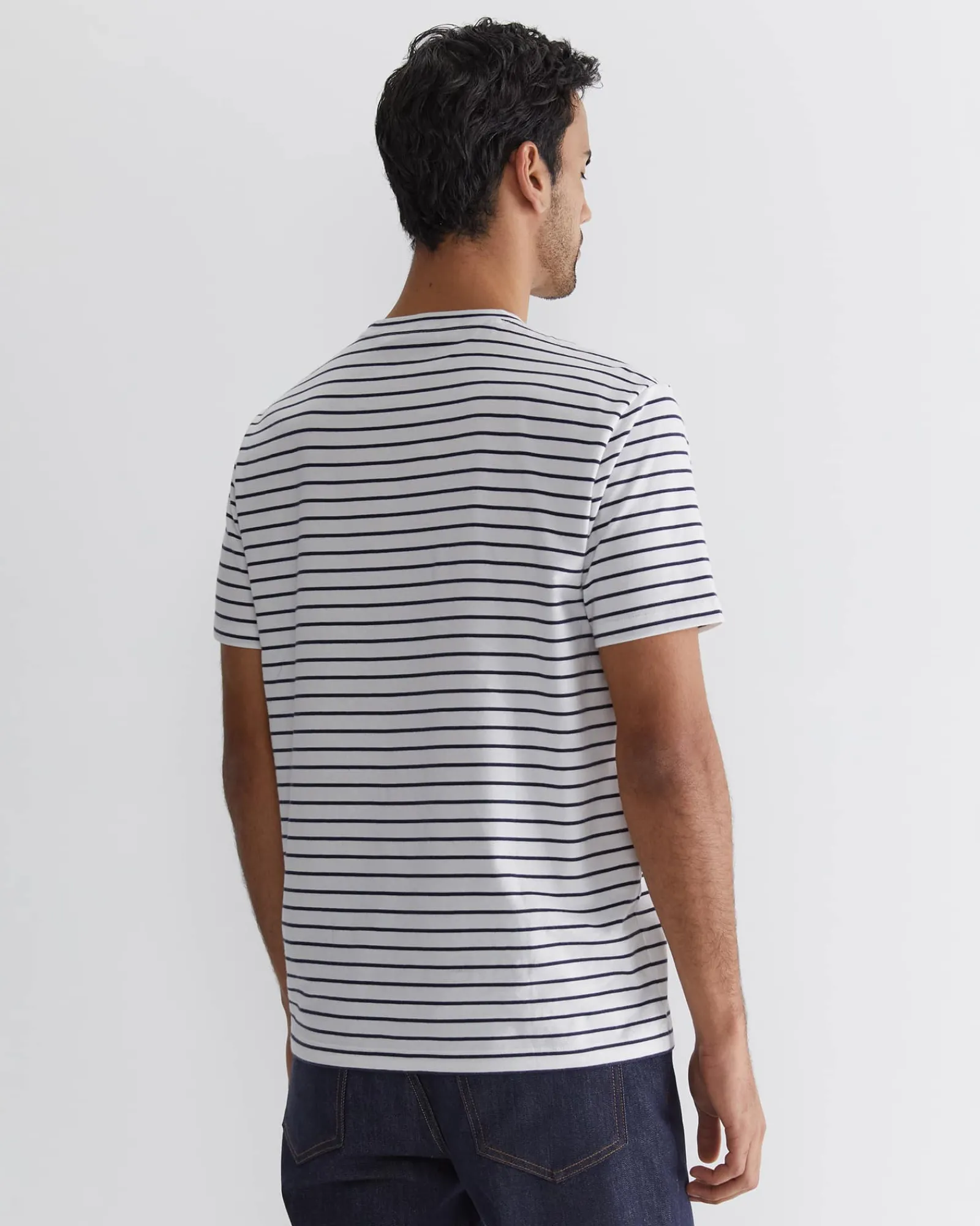 Sale Sportscraft Supersoft Stripe Tee in Whitenavy White/navy