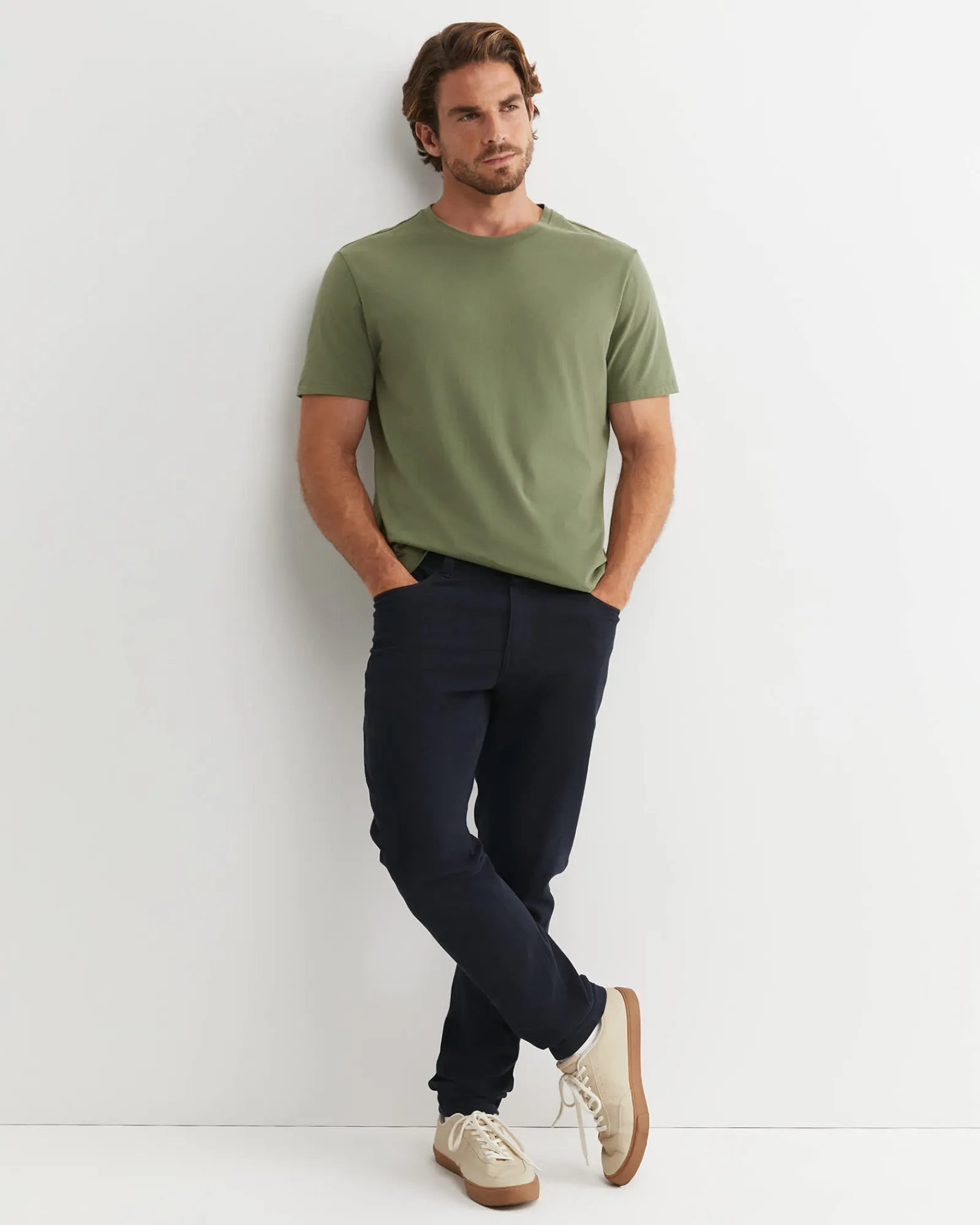 Best Sportscraft Supersoft Tee in Dark Khaki DarkKhaki