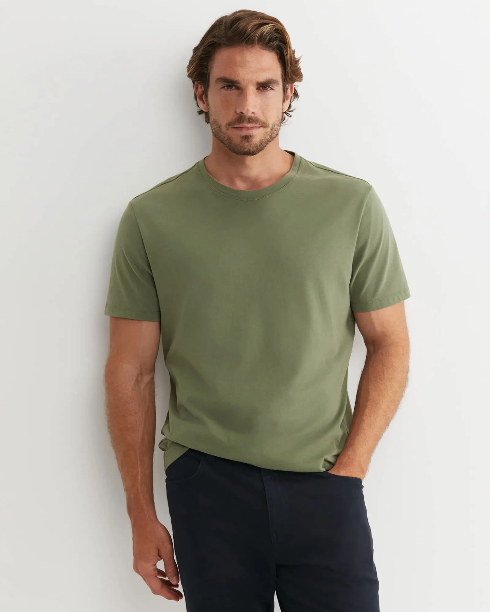 Best Sportscraft Supersoft Tee in Dark Khaki DarkKhaki