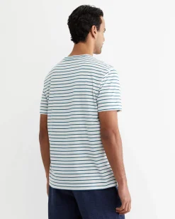 Hot Sportscraft Supersoft Tee in Whiteteal White/teal