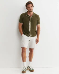 Discount Sportscraft Supple Short Sleeve Shirt in Khaki