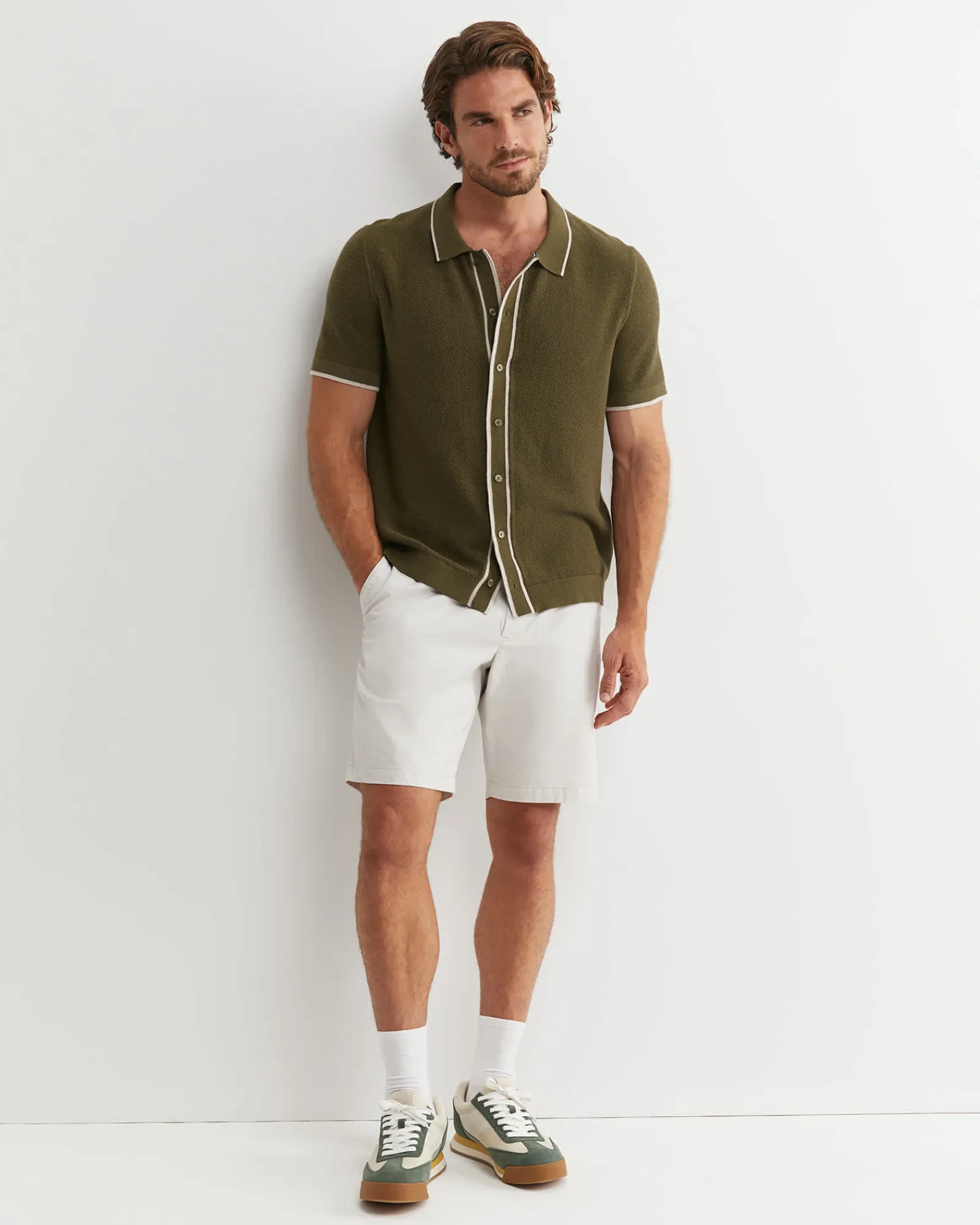 Discount Sportscraft Supple Short Sleeve Shirt in Khaki