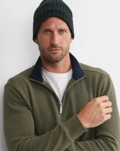 Sale Sportscraft Sussex Wool Blend Beanie in Forest