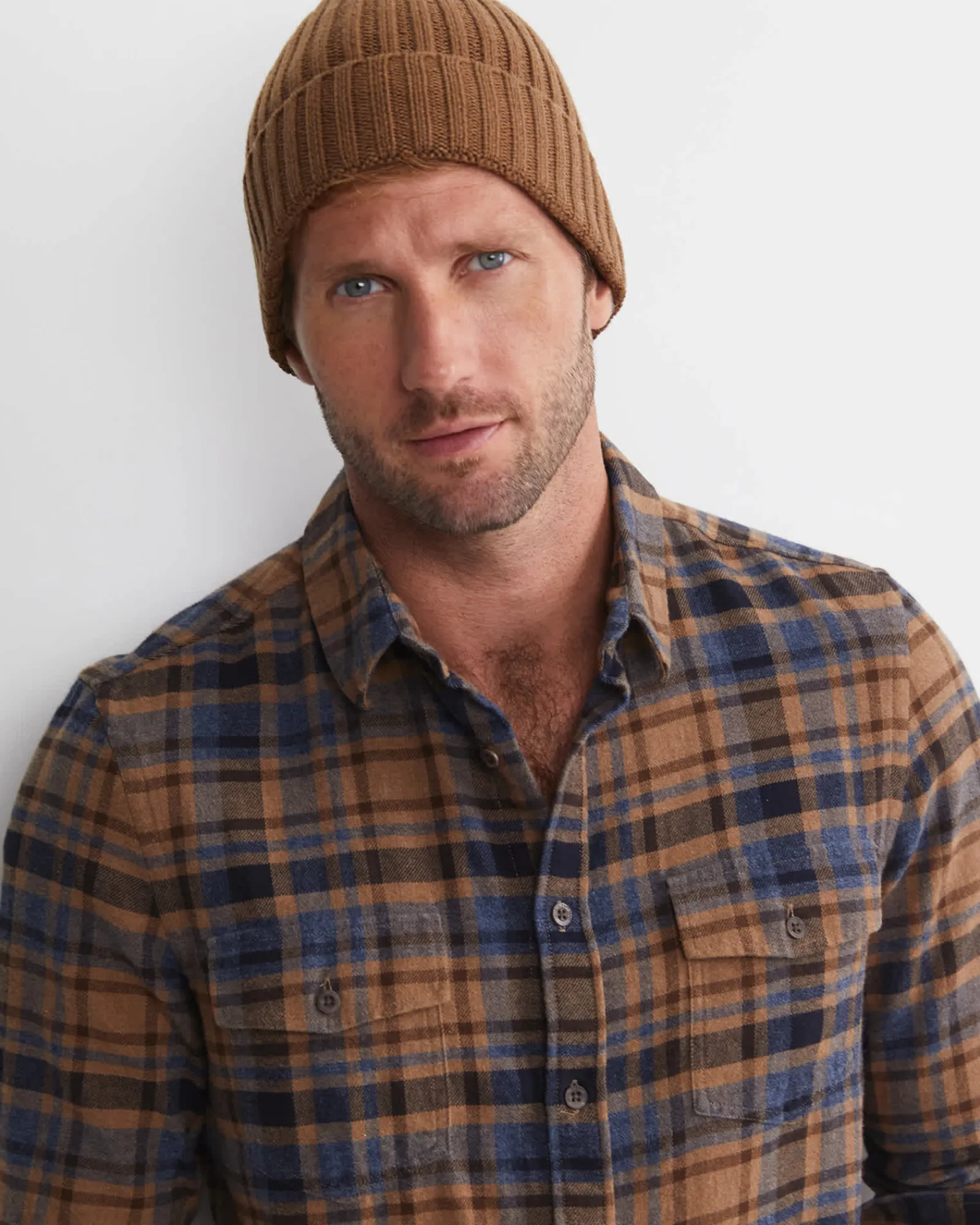 Sale Sportscraft Sussex Wool Blend Beanie in Toffee