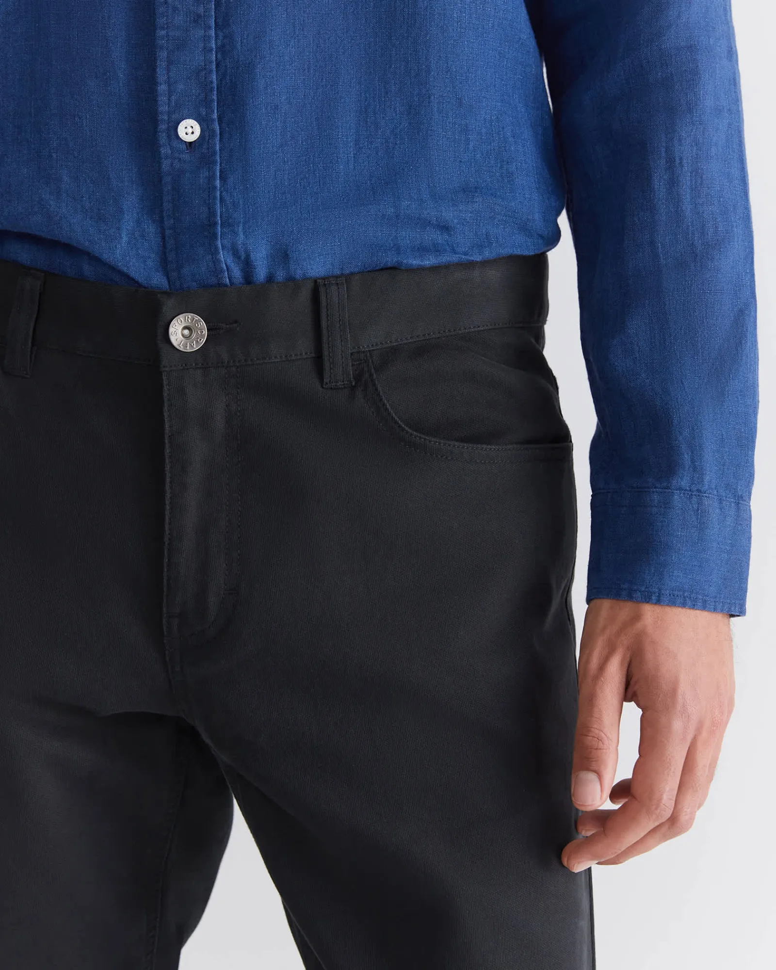 New Sportscraft Tapered Bedford Jean in Black