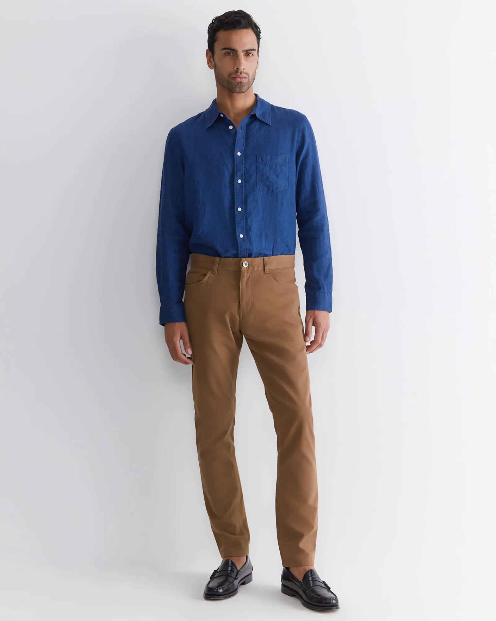 Clearance Sportscraft Tapered Bedford Jean in Chestnut