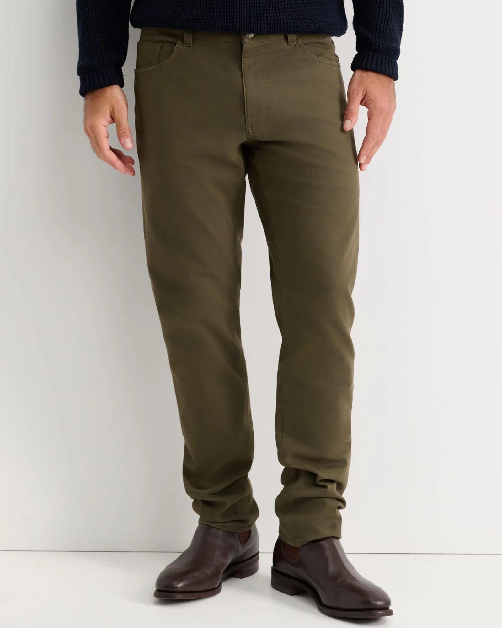 Sale Sportscraft Tapered Bedford Jean in Khaki