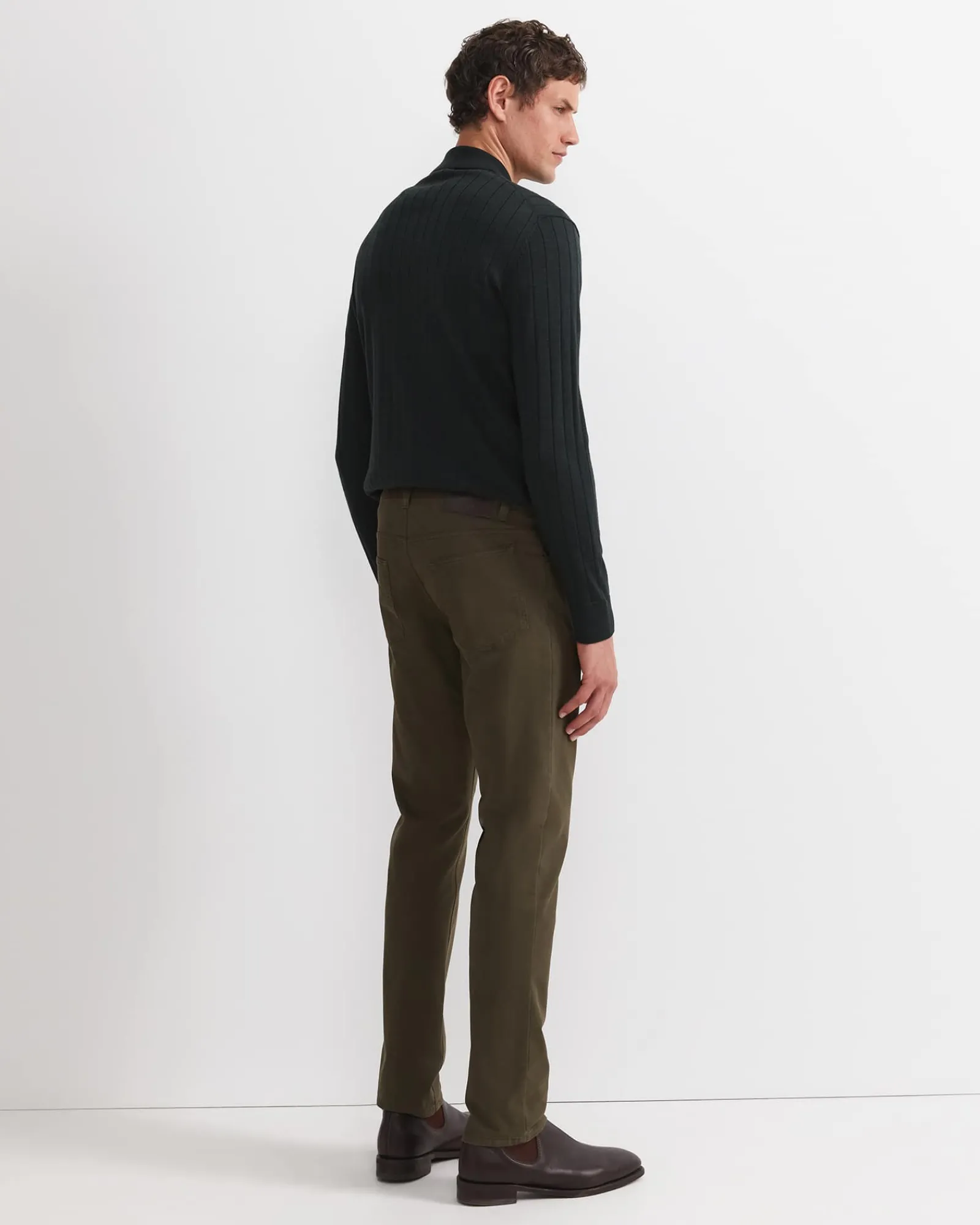 Sale Sportscraft Tapered Bedford Jean in Khaki