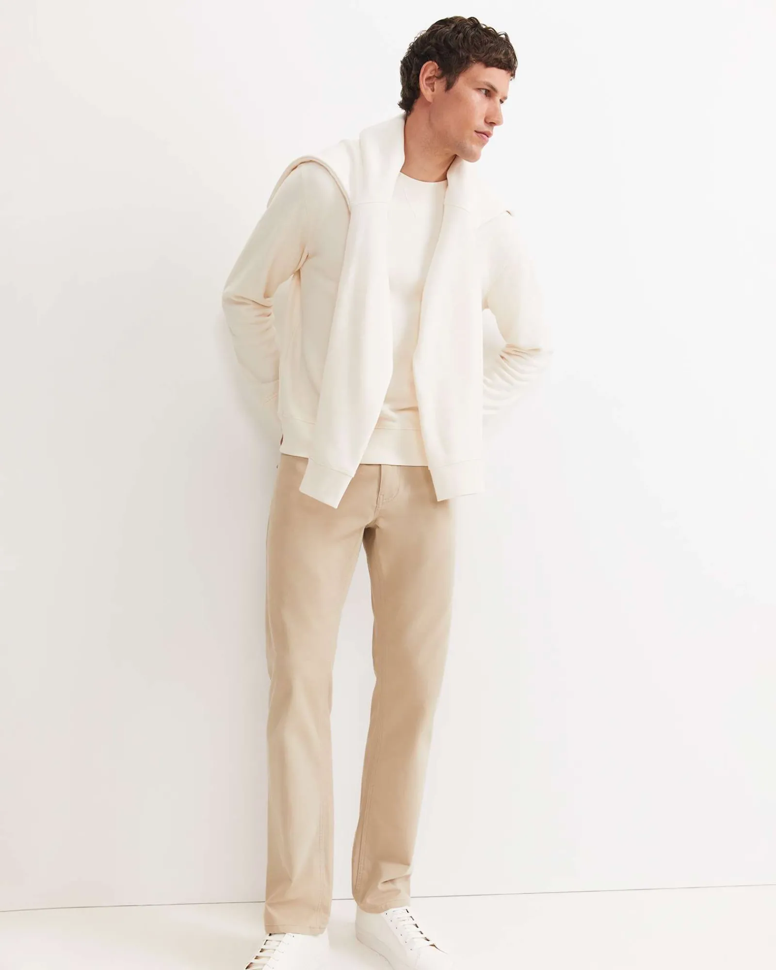 Discount Sportscraft Tapered Bedford Jean in Sand
