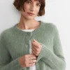 Sale Sportscraft Tatiana Mohair Long Cardigan in Sage