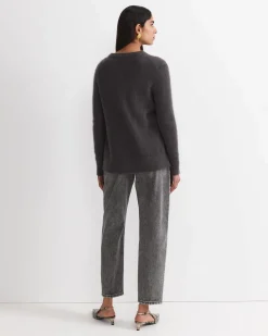 Outlet Sportscraft Tatiana Mohair Long Cardigan in Dark Charcoal DarkCharcoal