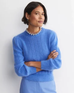 Hot Sportscraft Tatiana Mohair Sweater in Belle Blue BelleBlue