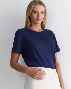 Fashion Sportscraft The Essential Tee in Navy