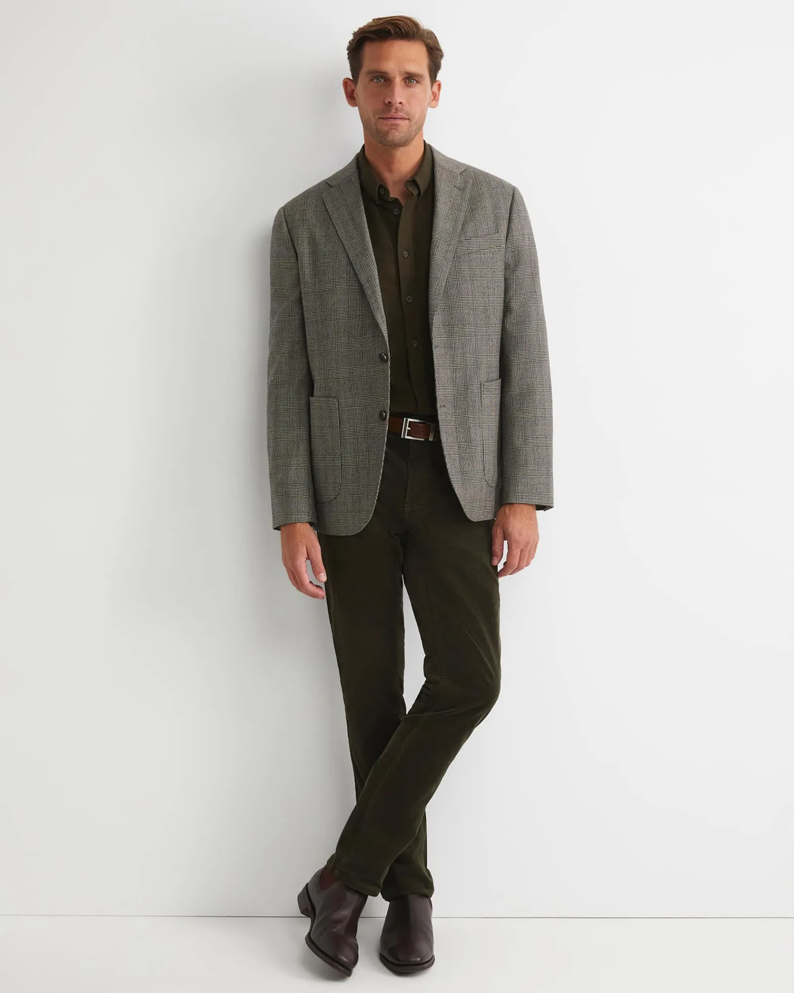 Fashion Sportscraft Tilbury Check Item Jacket in Brownnatural Brown/natural