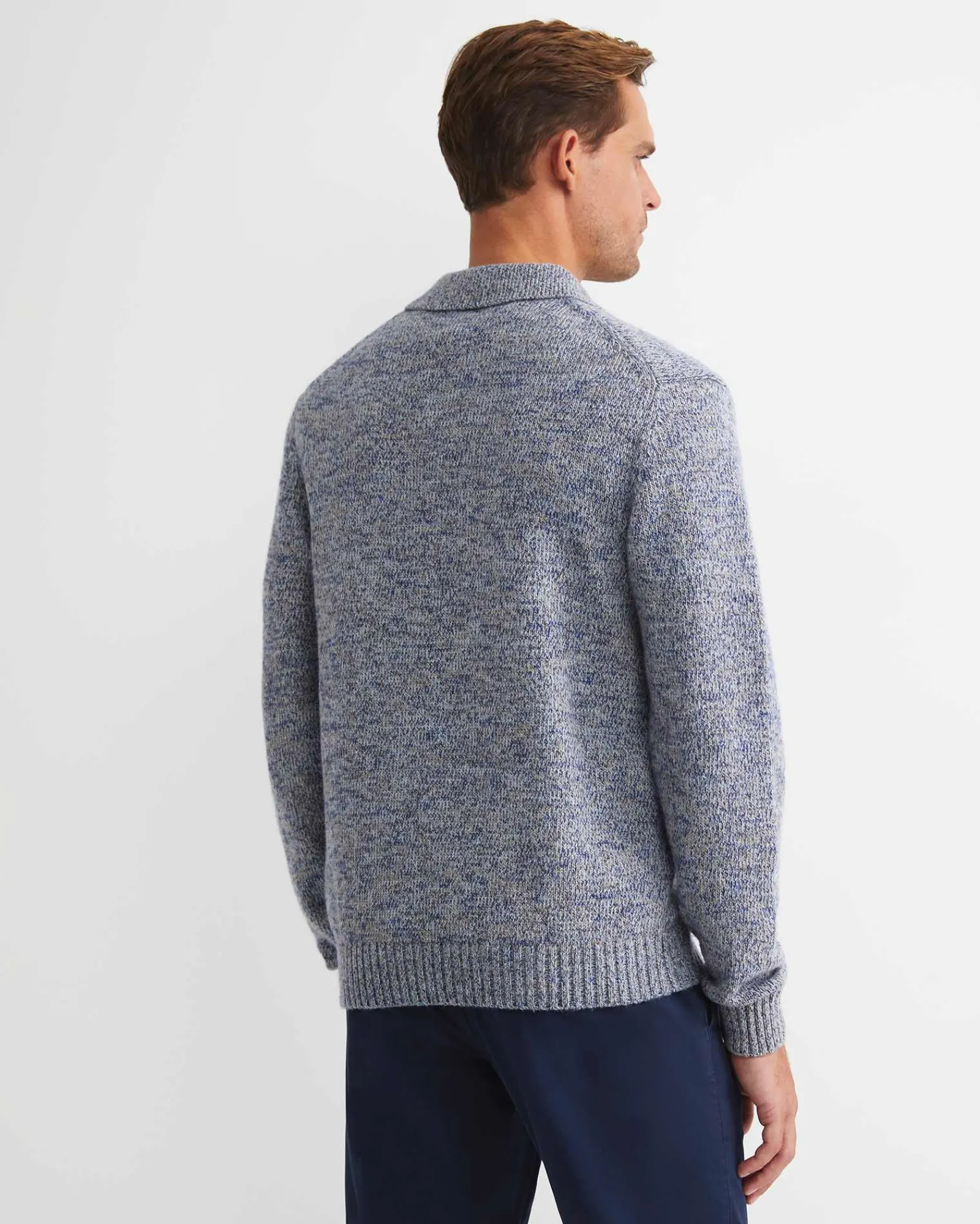 Best Sportscraft Todd Knit Polo in Blue Multi BlueMulti