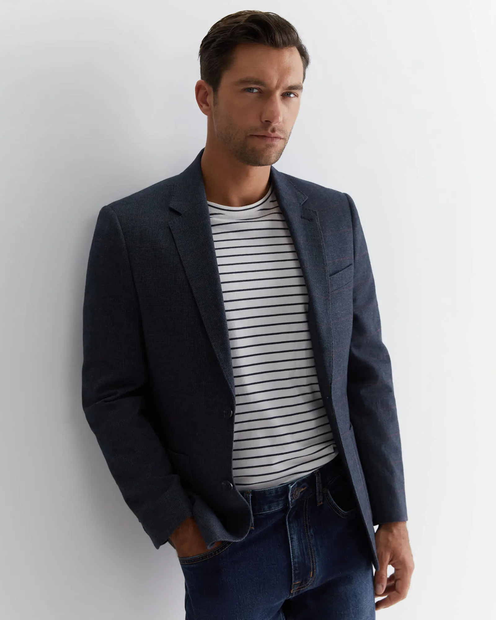 Sale Sportscraft Townsville Item Jacket in Navy Multi NavyMulti