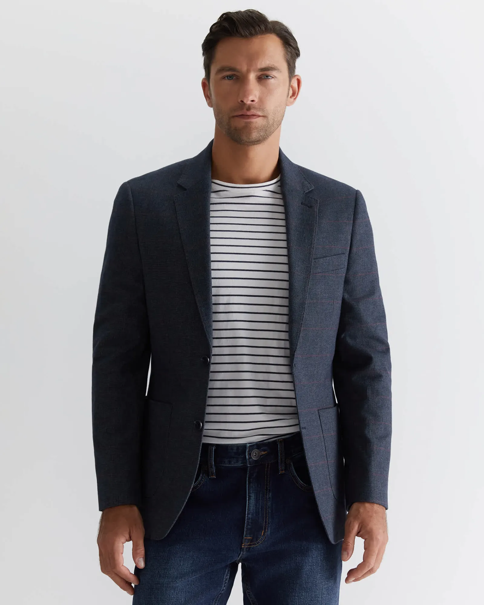 Sale Sportscraft Townsville Item Jacket in Navy Multi NavyMulti