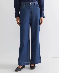 Discount Sportscraft Tuva Wide Leg Pant in Denim