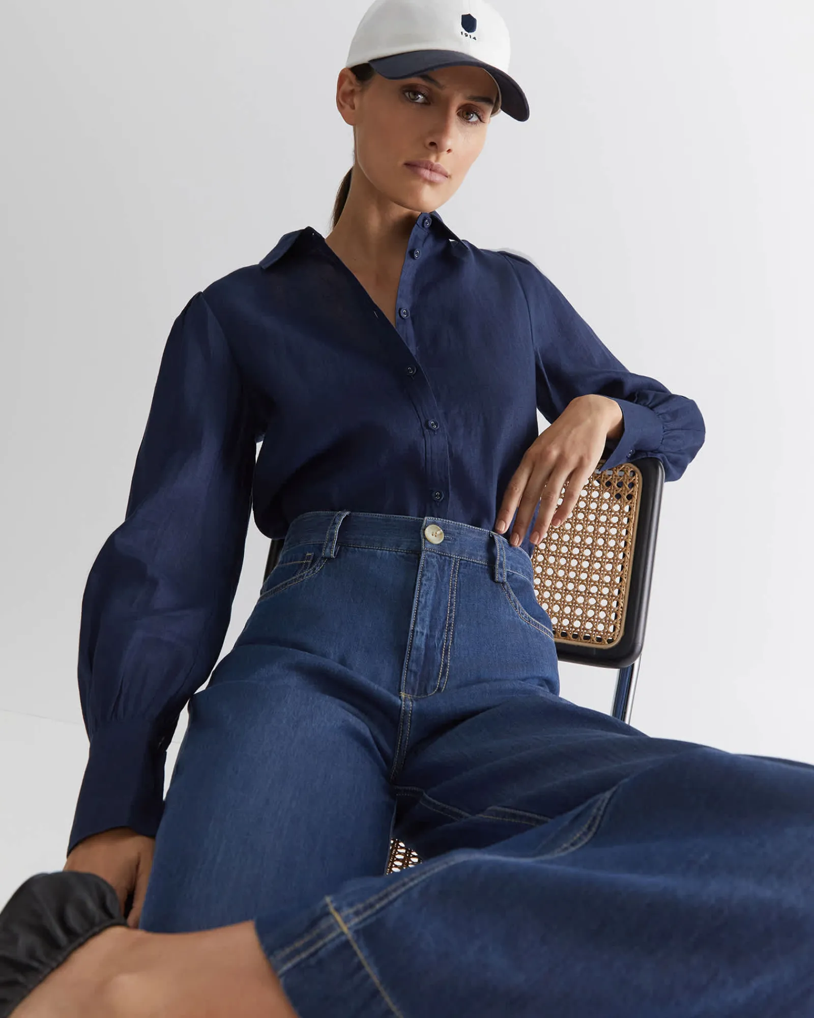 Discount Sportscraft Tuva Wide Leg Pant in Denim