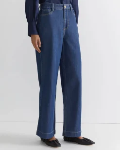 Discount Sportscraft Tuva Wide Leg Pant in Denim