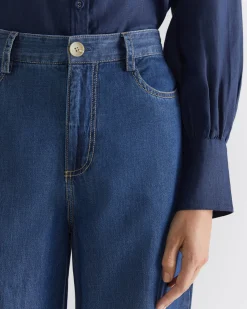 Discount Sportscraft Tuva Wide Leg Pant in Denim