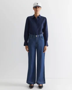 Discount Sportscraft Tuva Wide Leg Pant in Denim