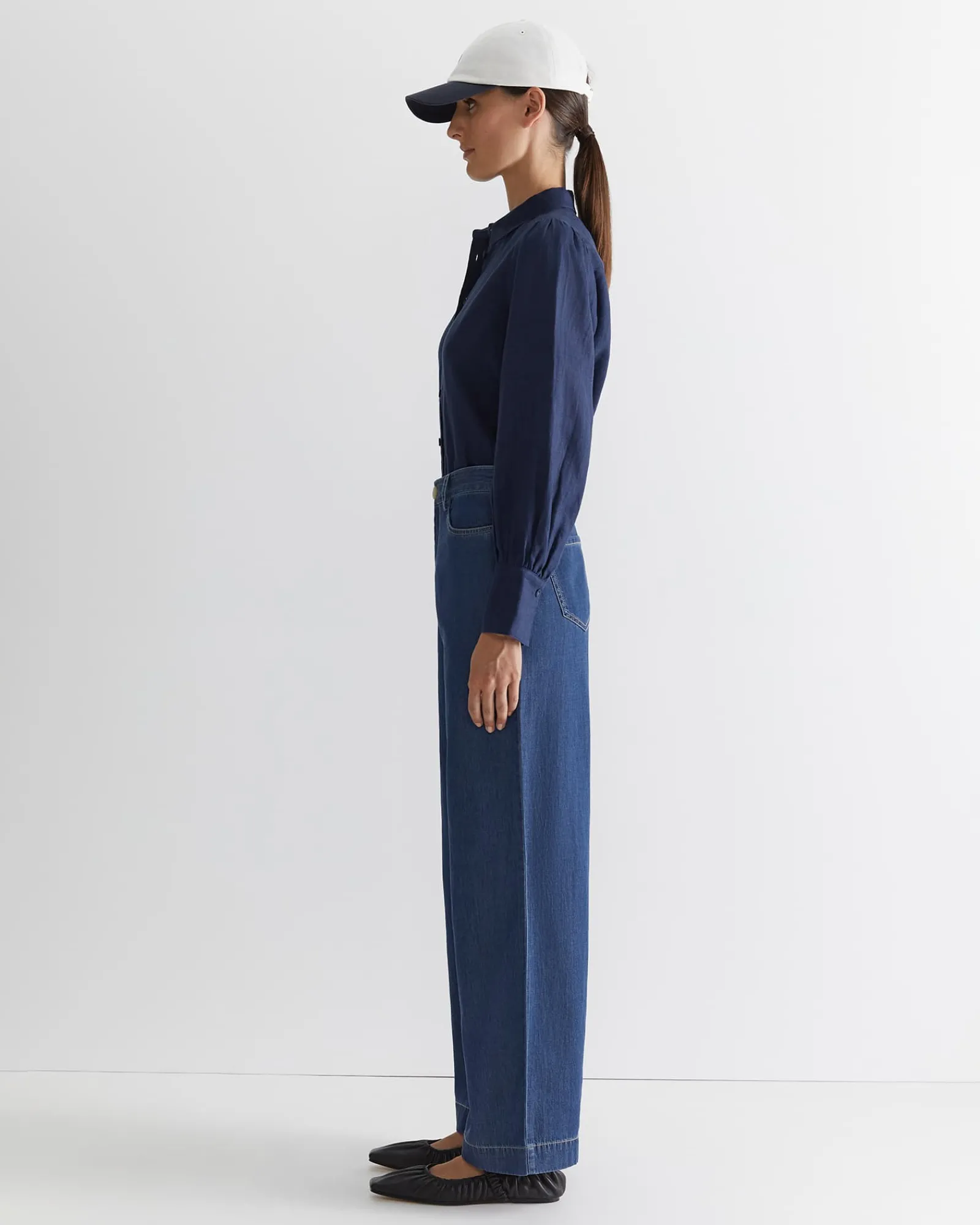 Discount Sportscraft Tuva Wide Leg Pant in Denim