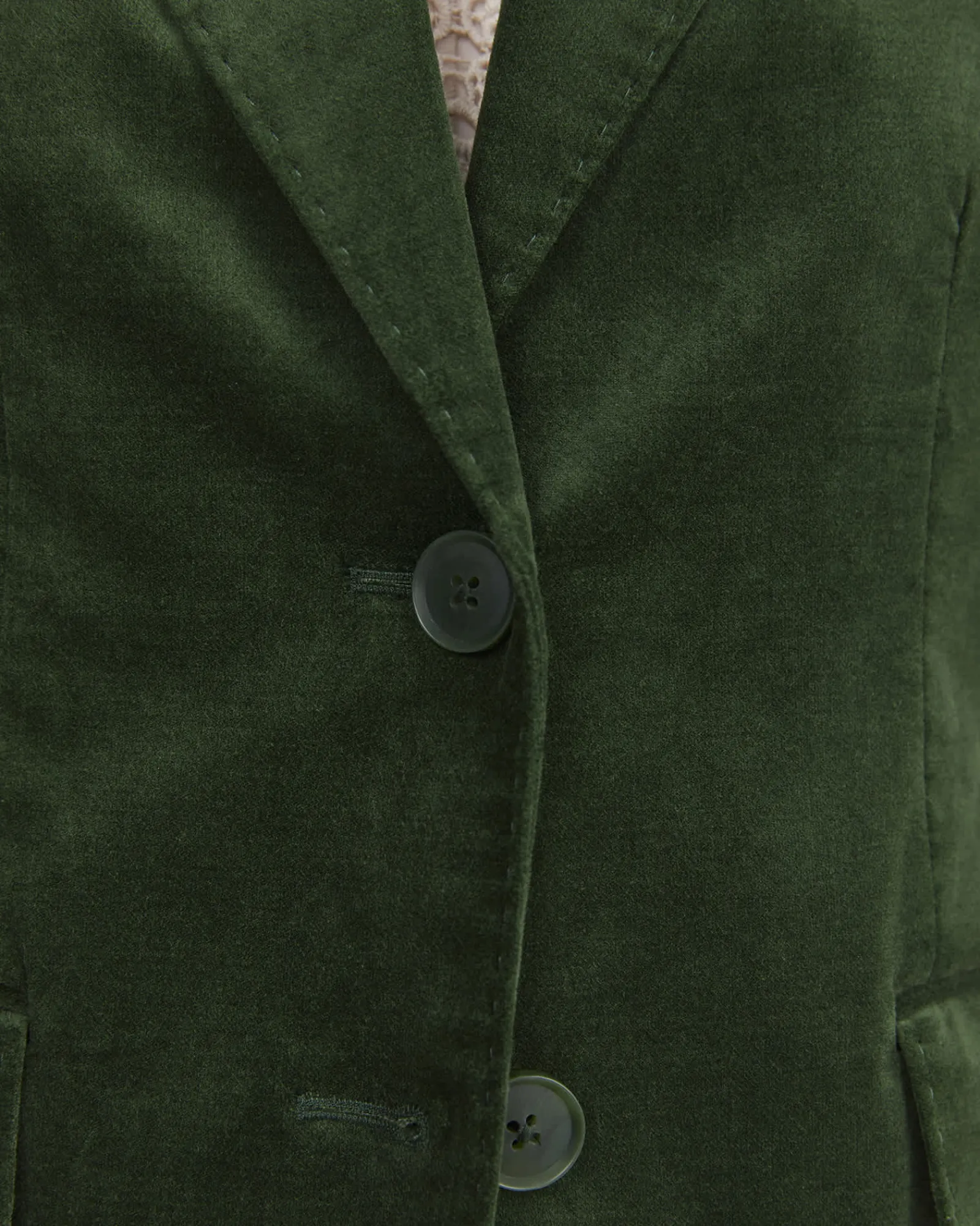 Sale Sportscraft Valentina Single Breasted Velvet Blazer in Sage
