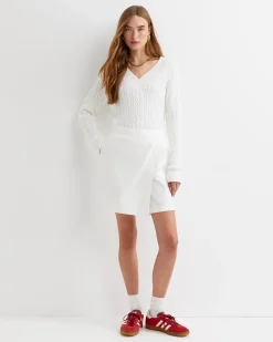 Discount Sportscraft Venus Golf Skort in White