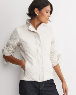 Online Sportscraft Vera Quilted Jacket in Chalk