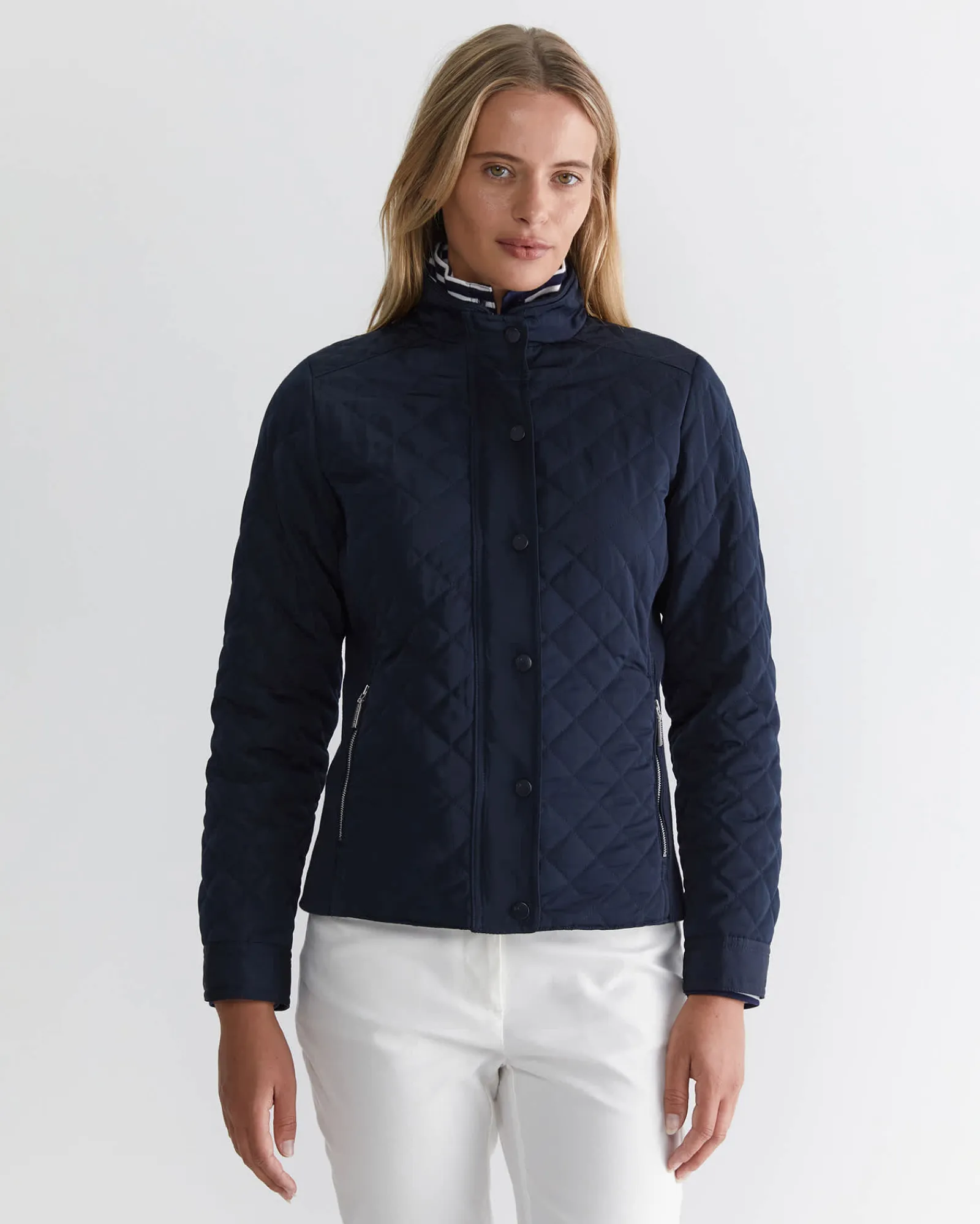 Sale Sportscraft Vera Quilted Jacket in Navy