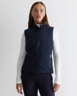 Outlet Sportscraft Vera Quilted Vest in Navy