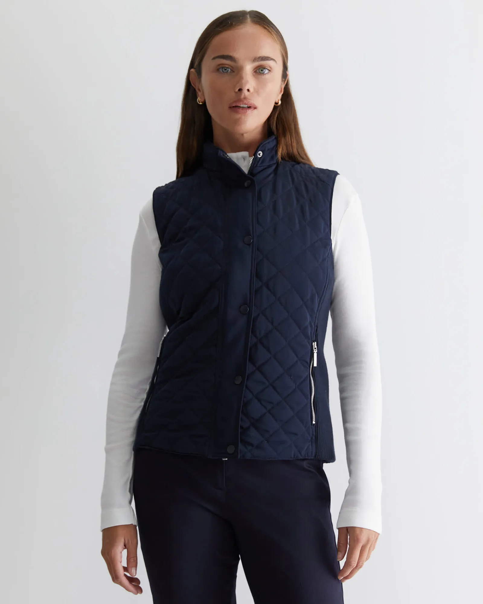 Outlet Sportscraft Vera Quilted Vest in Navy