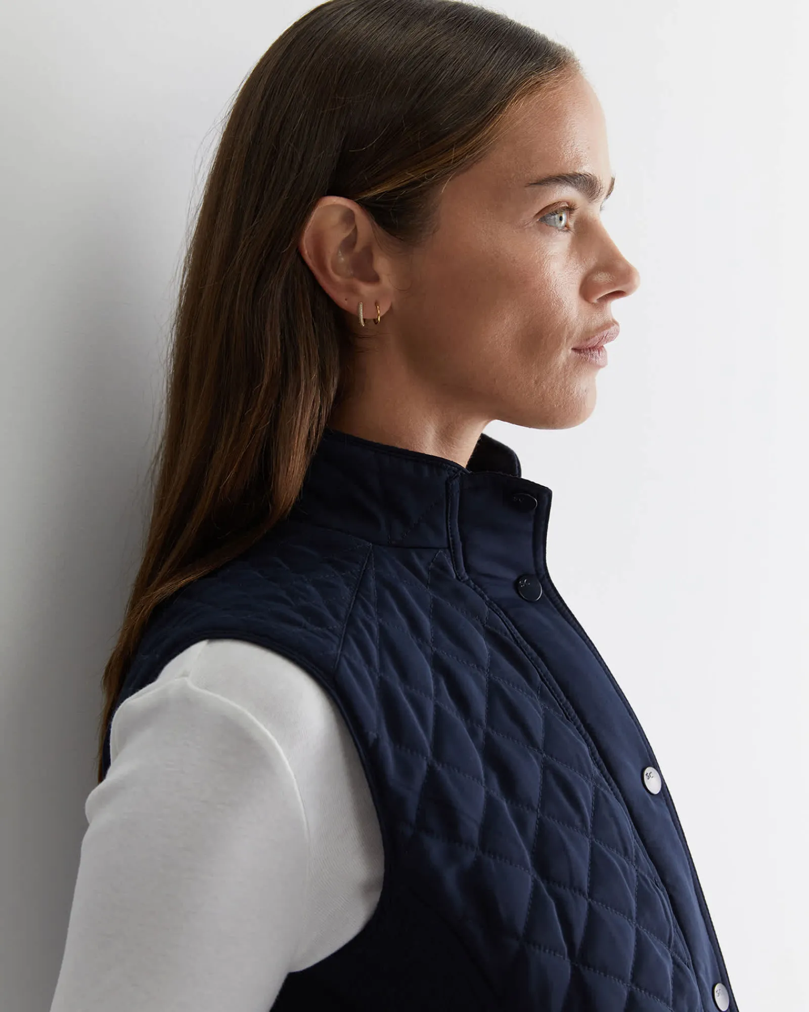Outlet Sportscraft Vera Quilted Vest in Navy