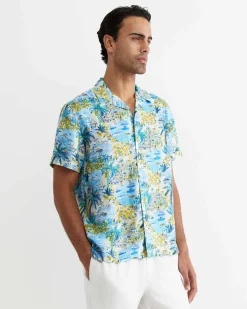 Sale Sportscraft Vic Short Sleeve Liberty Cuban Shirt in Multi