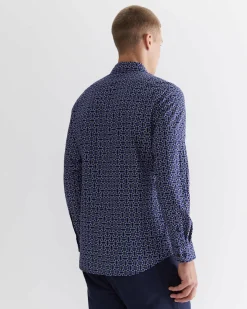 Online Sportscraft Walang Shirt in Ball Point Blue BallPointBlue